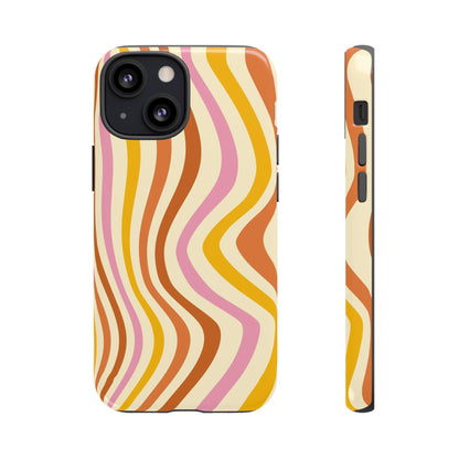 Retro Sunset Wave iPhone Case