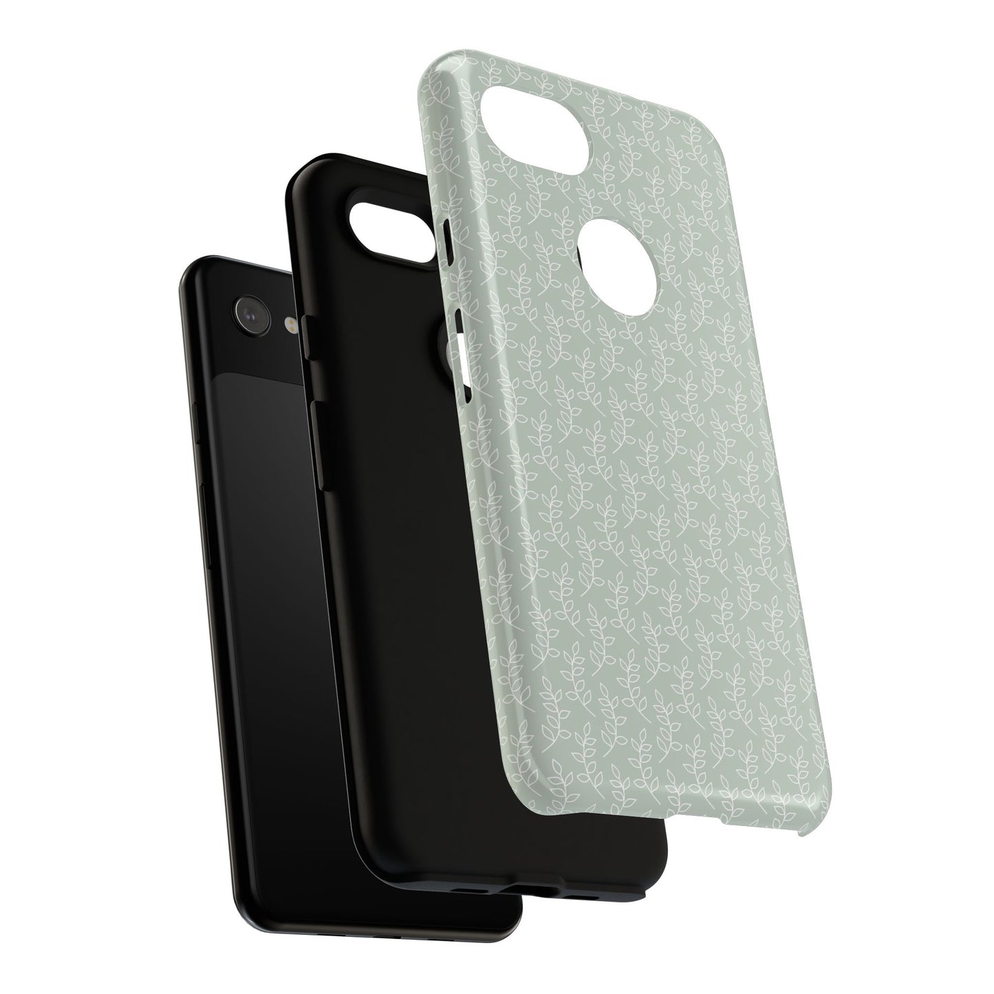 Minimal Leaf Print Google Pixel Case