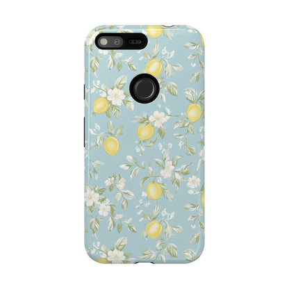 Lemon Blossom Blue Google Pixel Case