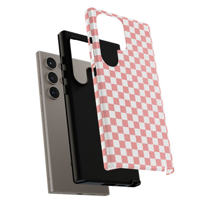 Pink Checkerboard Samsung Case