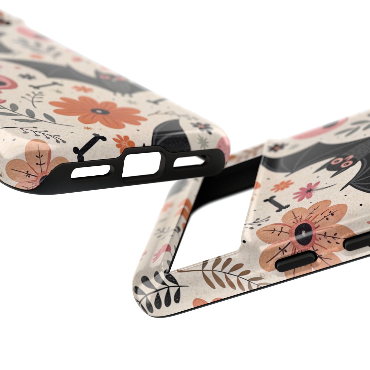 Floral Bats & Skulls Halloween Google Pixel Case
