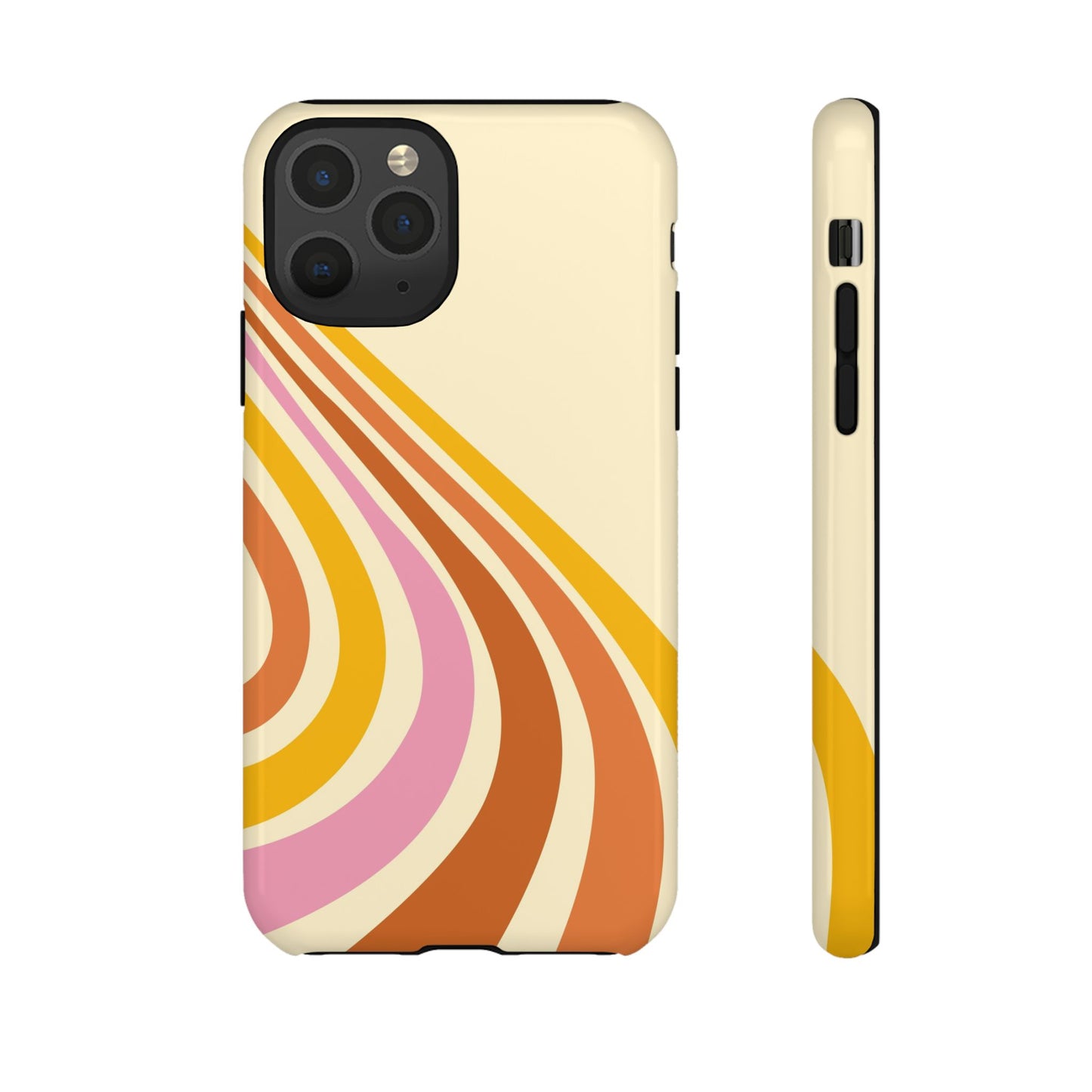 Retro Wave Swirl iPhone Case