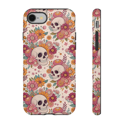 Floral Skull iPhone Case