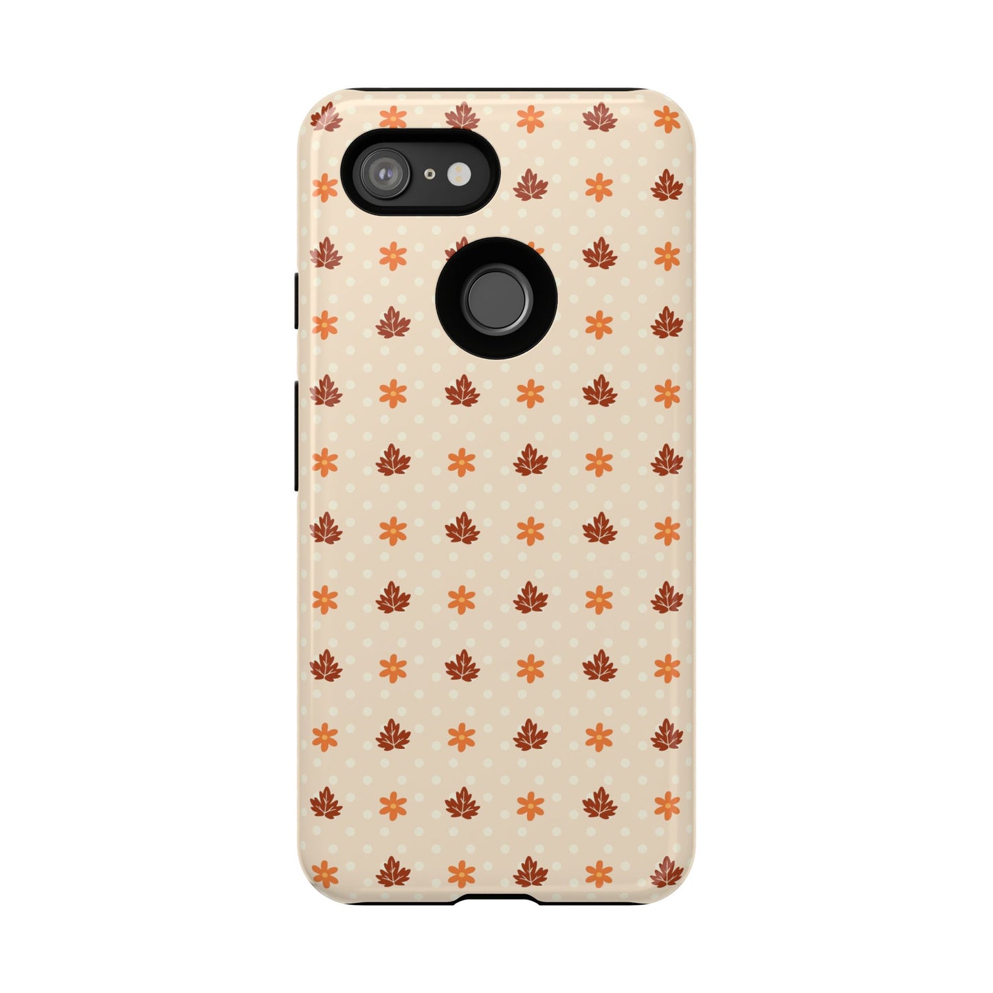 Beige Fall Floral Polka Dot Google Pixel Case
