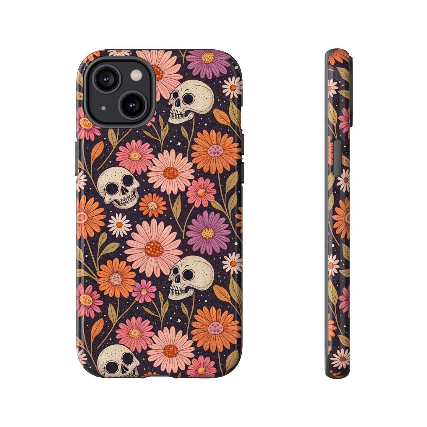 Skulls & Fall Florals iPhone Case