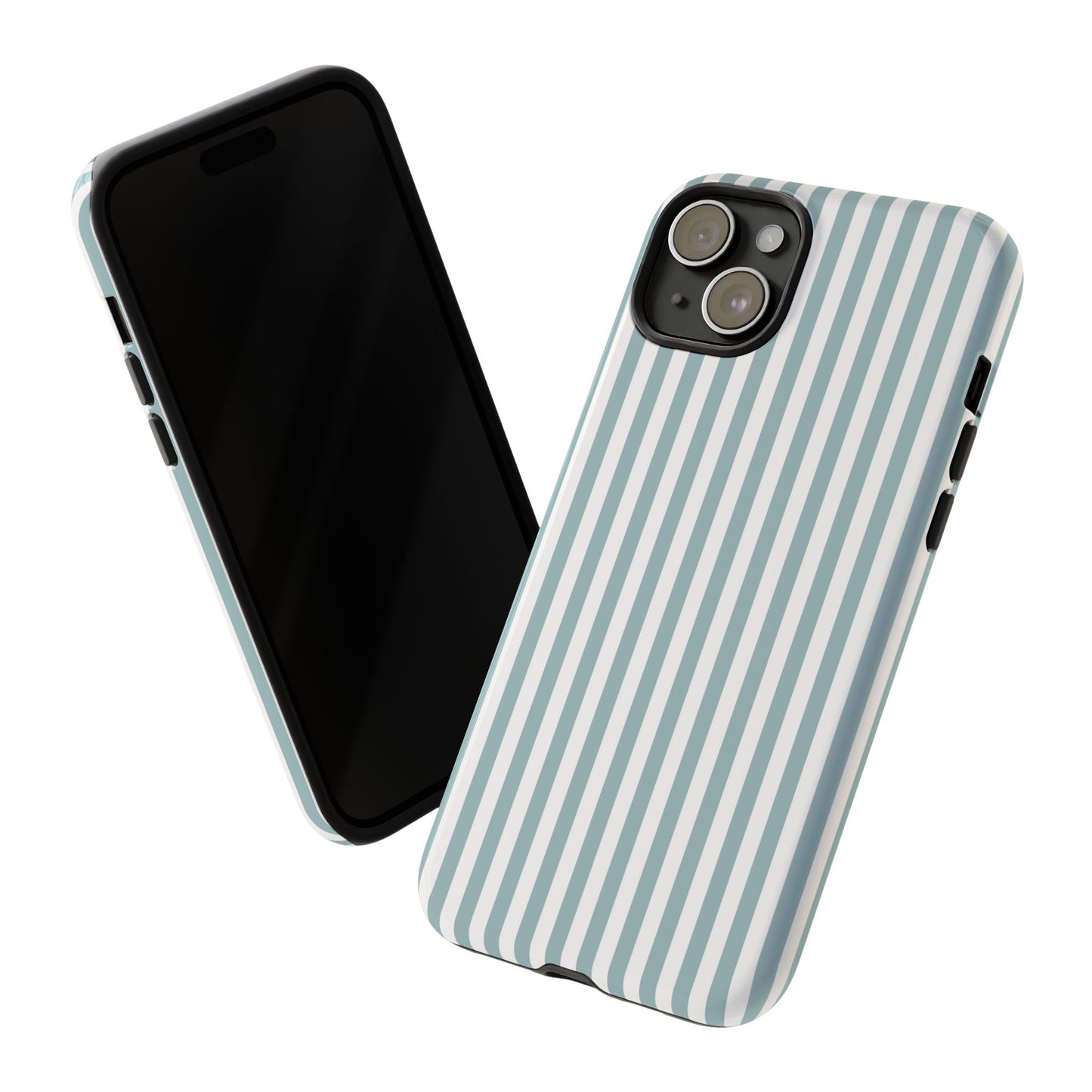 Blue & White Stripe iPhone Case