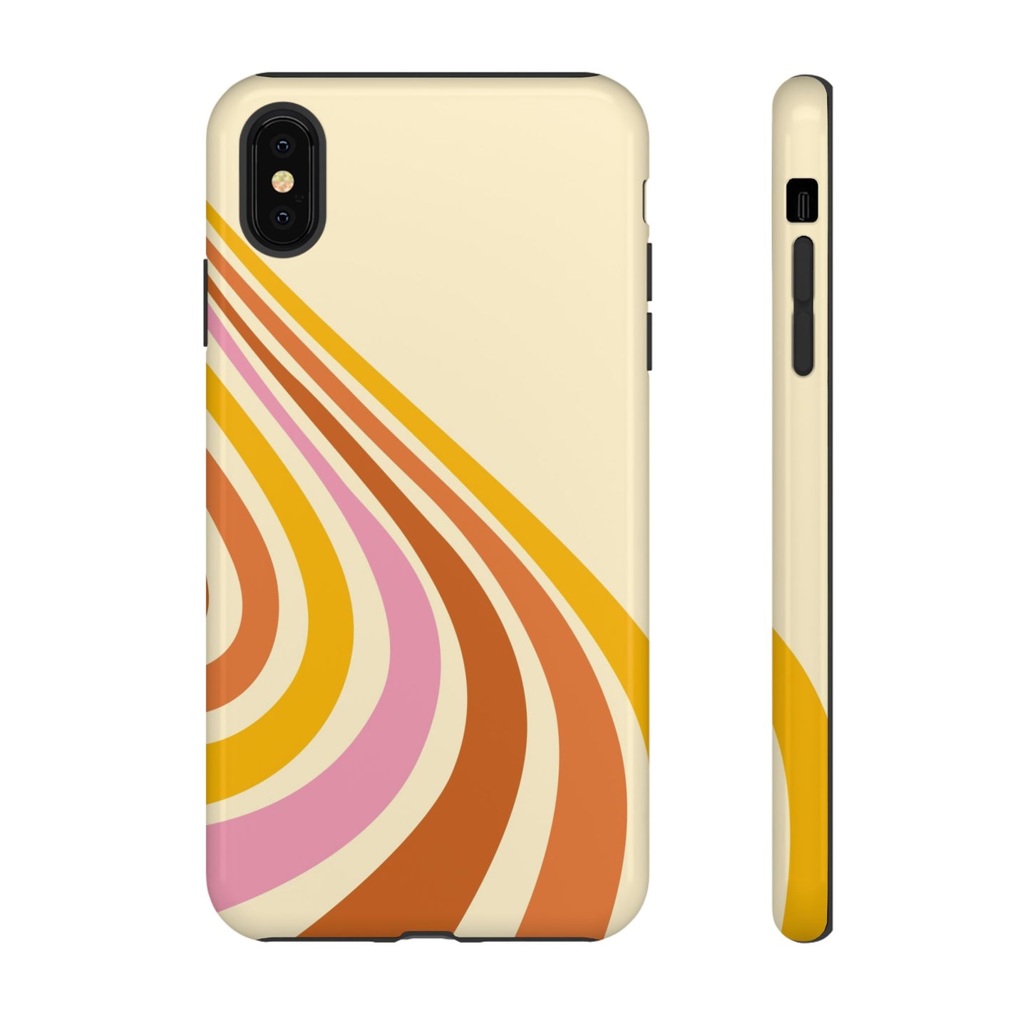 Retro Wave Swirl iPhone Case