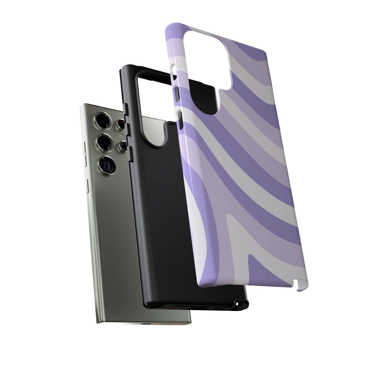 Lavender Wave Abstract Samsung Case