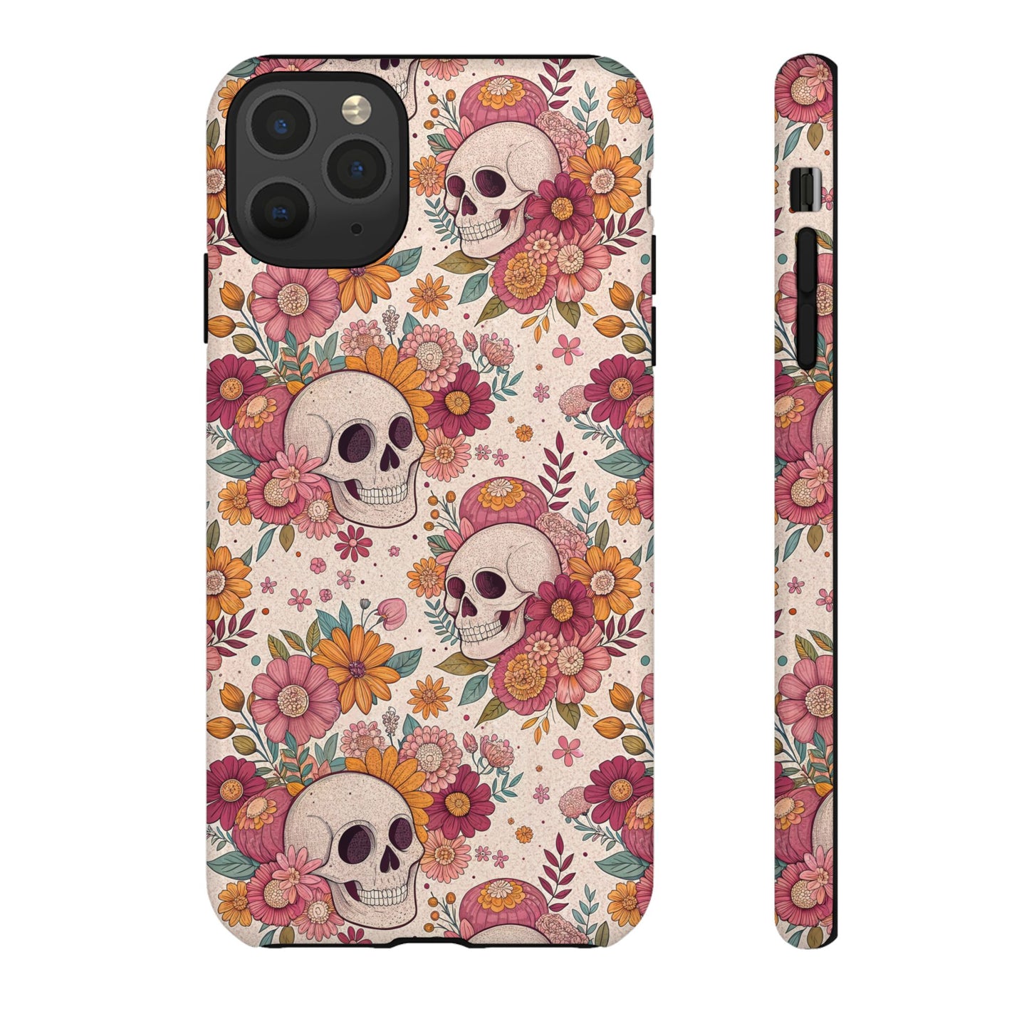Floral Skull iPhone Case