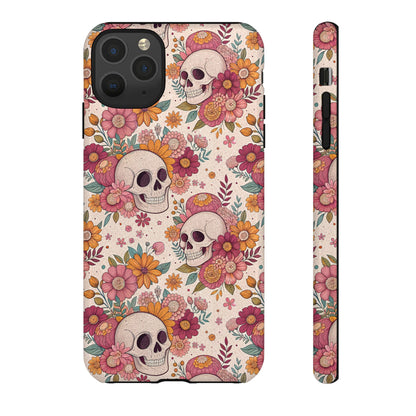 Floral Skull iPhone Case
