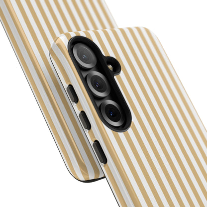 Yellow & White Stripe Samsung Case