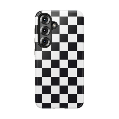 Black & White Checkerboard Samsung Case