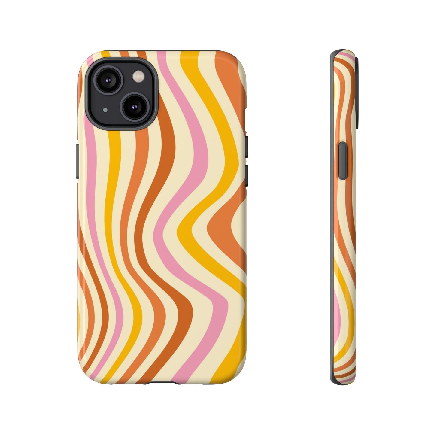 Retro Sunset Wave iPhone Case