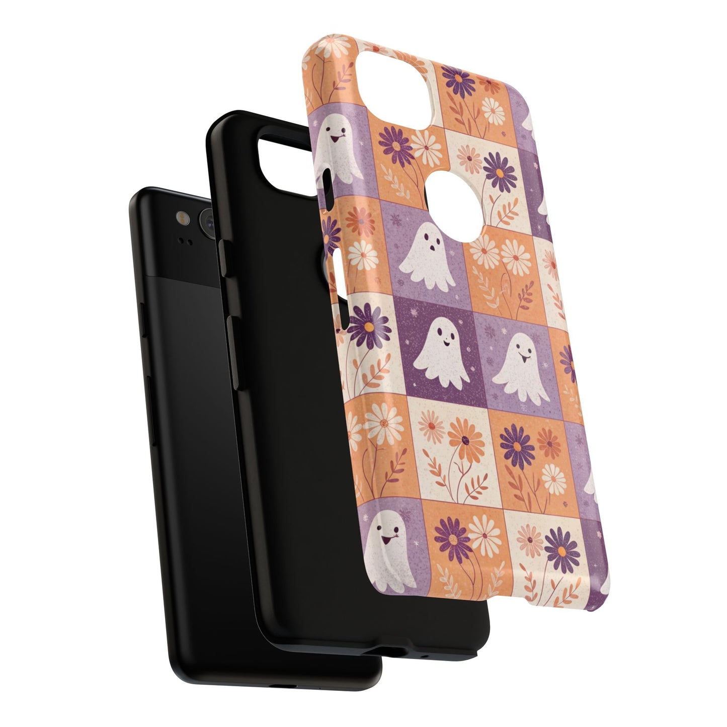 Ghost Floral Checkerboard Google Pixel Case