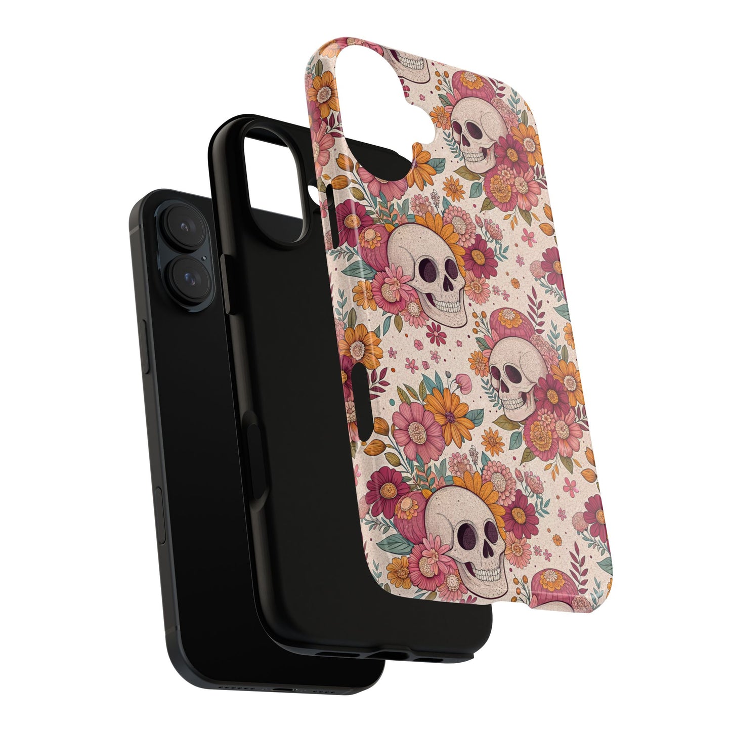 Floral Skull iPhone Case