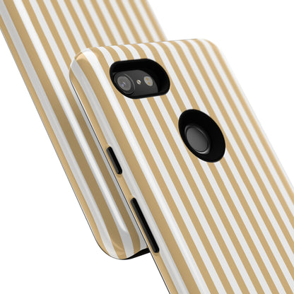 Yellow & White Stripe Google Pixel Case