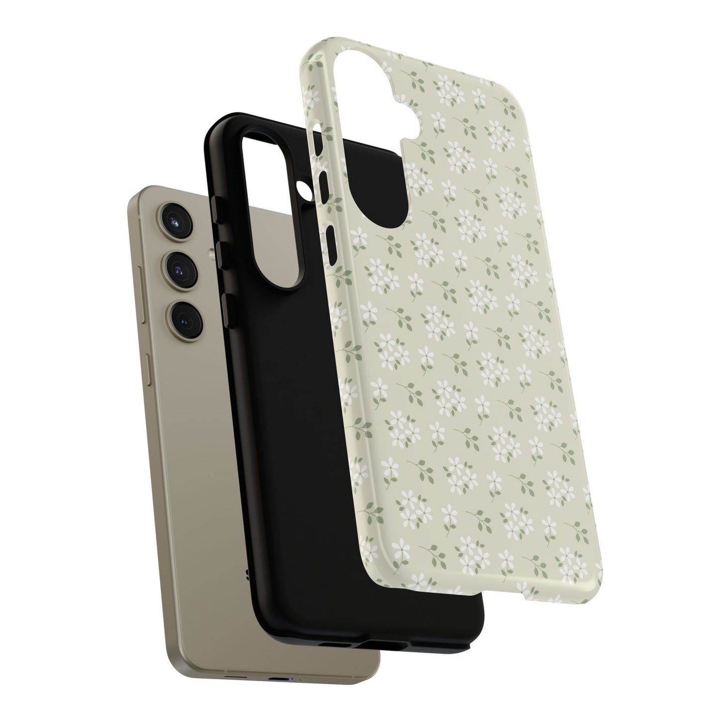 Beige Daisy Bloom Samsung Case