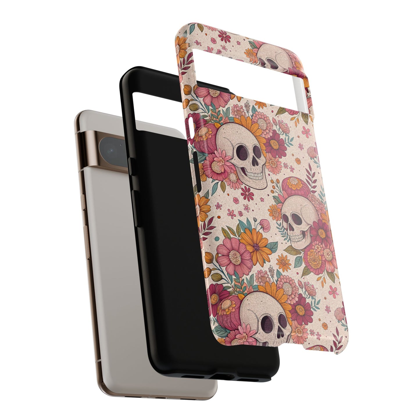 Floral Skull Google Pixel Case