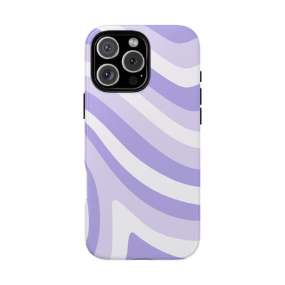 Lavender Wave Abstract iPhone Case
