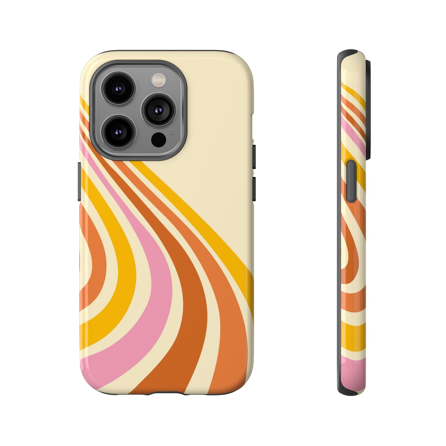 Retro Wave Swirl iPhone Case