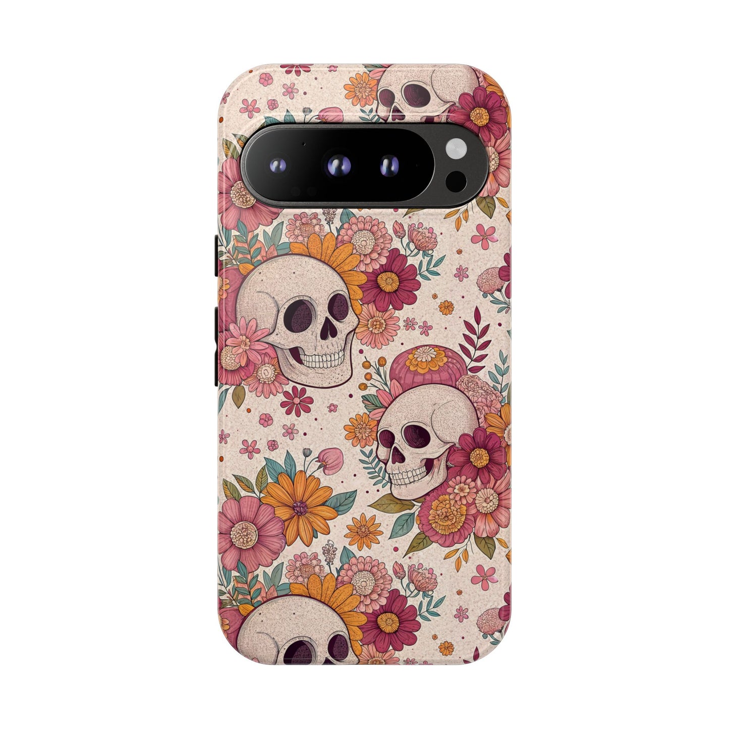 Floral Skull Google Pixel Case