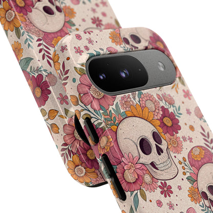 Floral Skull Google Pixel Case
