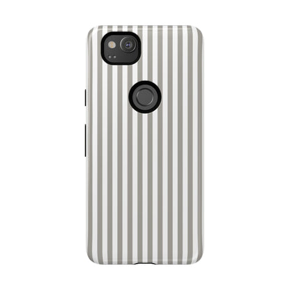 Gray & White Stripe Google Pixel Case