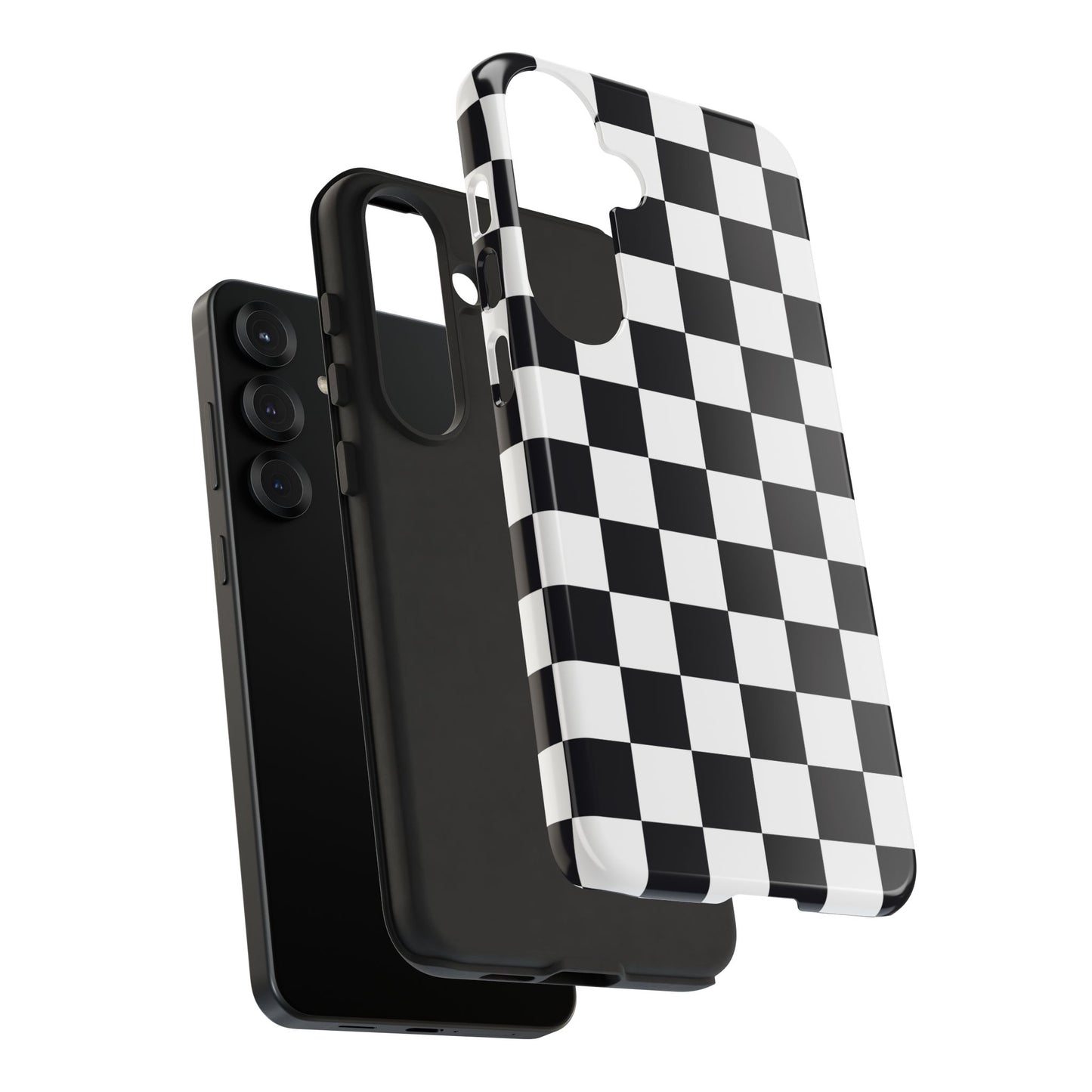 Black & White Checkerboard Samsung Case