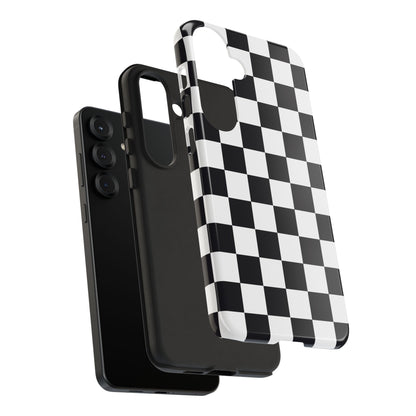 Black & White Checkerboard Samsung Case