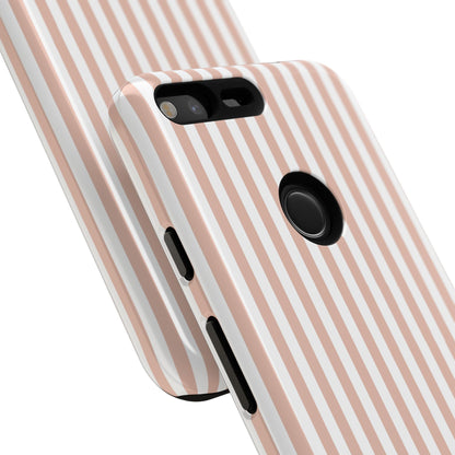 Blush & White Stripe Google Pixel Case