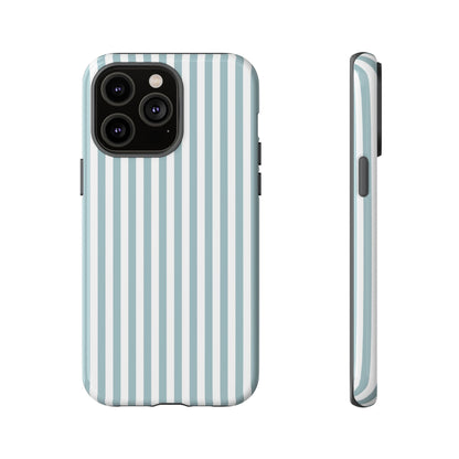 Blue & White Stripe iPhone Case