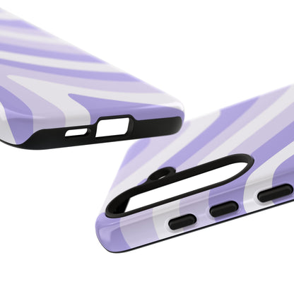 Lavender Wave Abstract Samsung Case