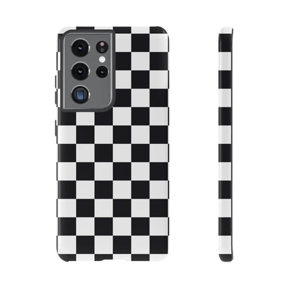 Black & White Checkerboard Samsung Case