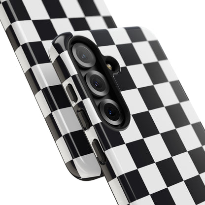 Black & White Checkerboard Samsung Case