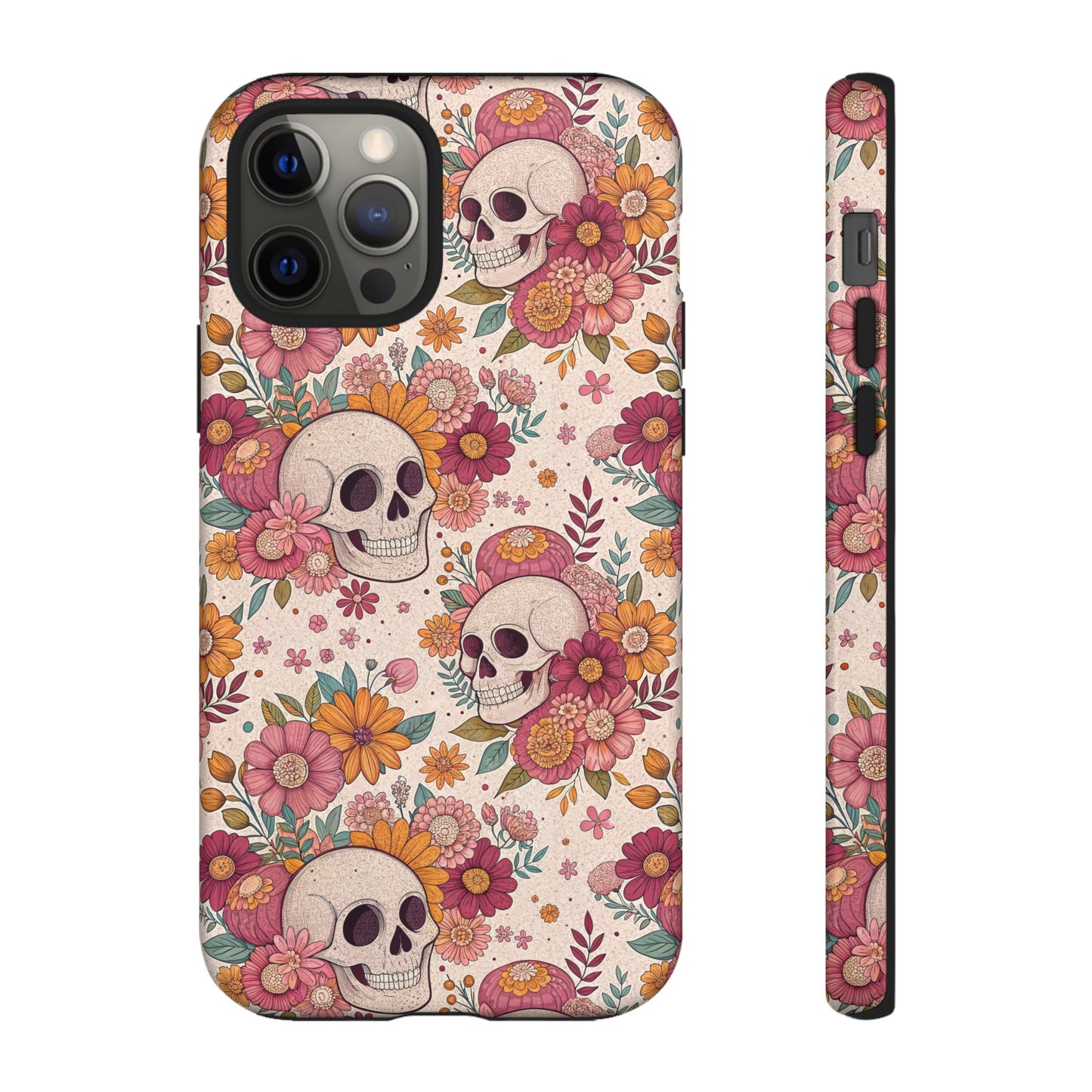 Floral Skull iPhone Case