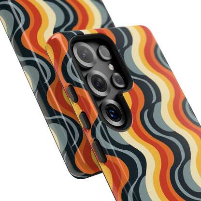 Retro Wavy Stripe Samsung Phone Case