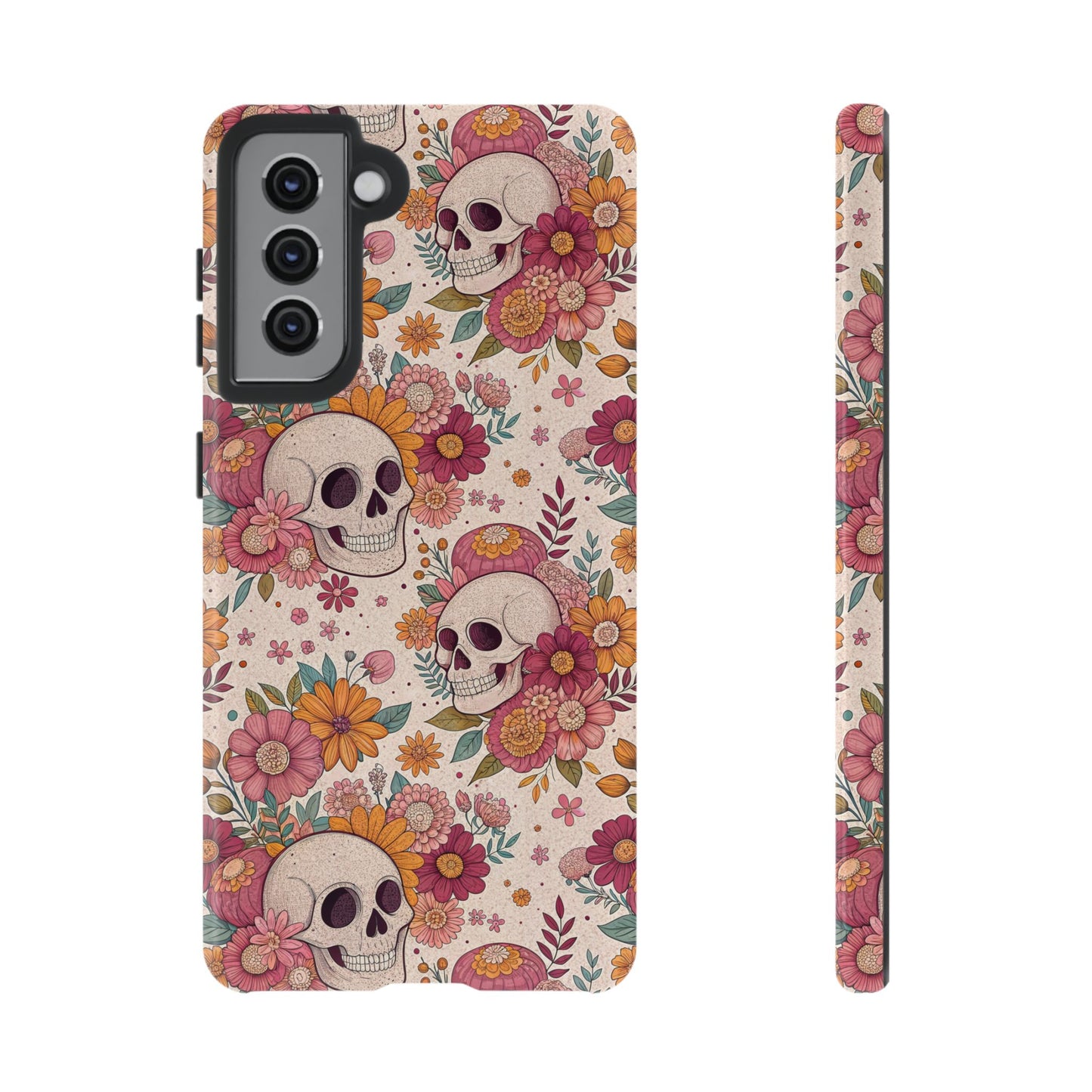 Floral Skull Samsung Case