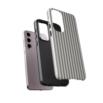 Gray & White Stripe Samsung Case