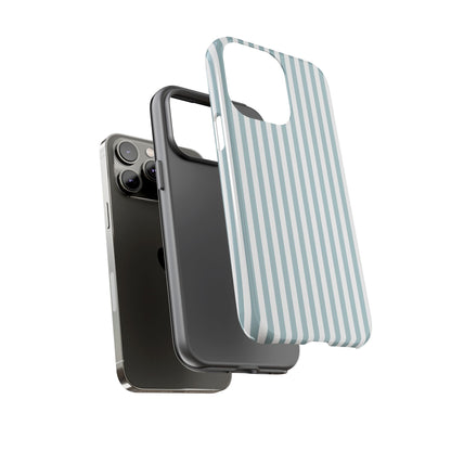Blue & White Stripe iPhone Case