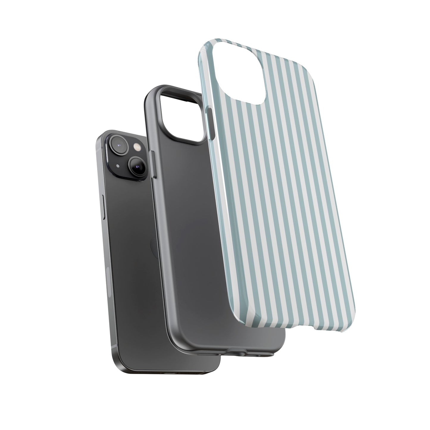 Blue & White Stripe iPhone Case