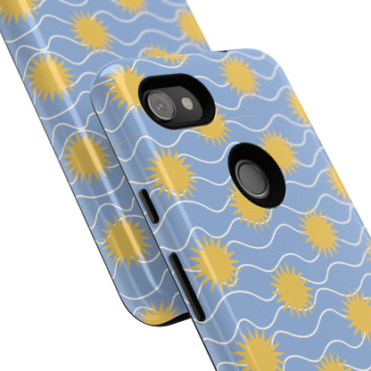 Sunny Waves Blue Google Pixel Case