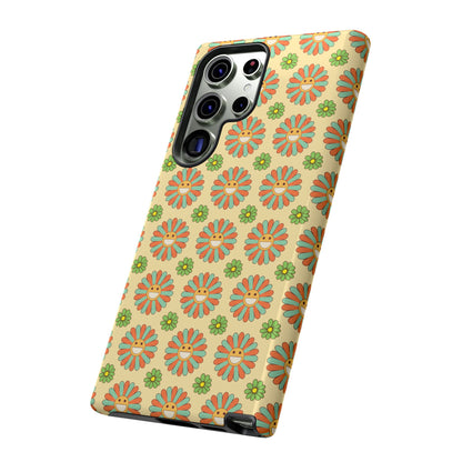 Smiley Retro Floral Samsung Case
