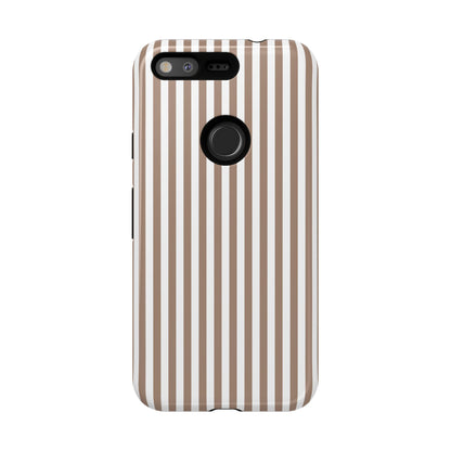 Beige & White Stripe Google Pixel Case