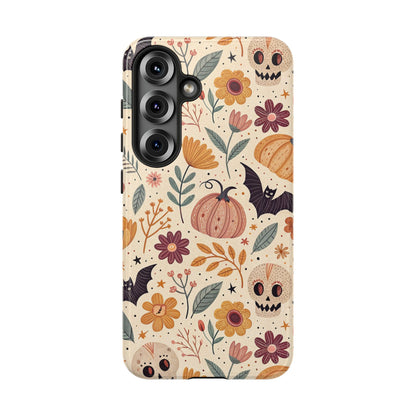 Halloween Skulls & Pumpkins Floral Samsung Case