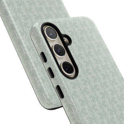 Minimal Leaf Print Samsung Case