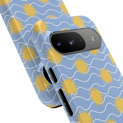 Sunny Waves Blue Google Pixel Case