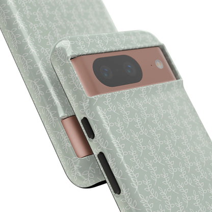 Minimal Leaf Print Google Pixel Case