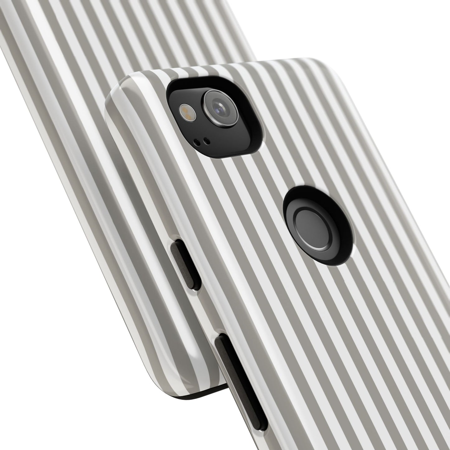 Gray & White Stripe Google Pixel Case