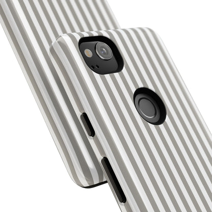 Gray & White Stripe Google Pixel Case