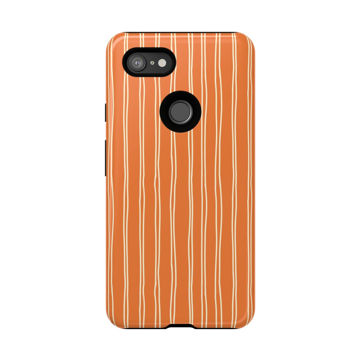 Orange Vertical Stripe Phone Google Pixel Case